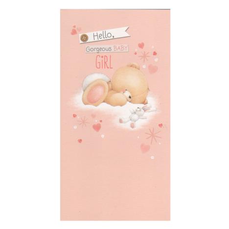 New Baby Girl Forever Friends Card